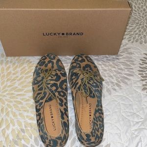 Lucky Brand Loafers. Leopard print.